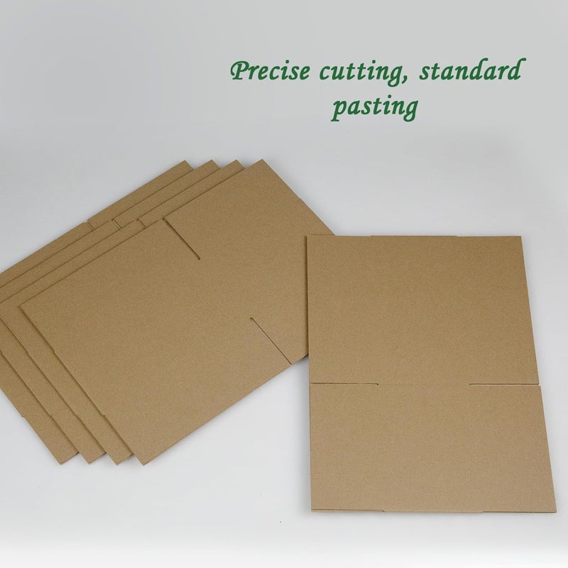HESESOH 8x6x4 Inches Shipping Boxes Set of 40, Brown Corrugated Cardboard Box Literature Mailer for Packing Small Business - Image 4